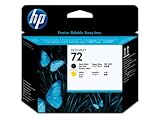 NEW - HP 72 MATTE BLACK / YELLOW PRINTHEAD - C9384A
