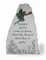 KayBerry Cast Stone Garden Accent Marker Garden fairies with metal fairy insert