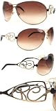 Roberto Cavalli - ROBERTO CAVALLI 183S SUNGLASSES CRYSTALS RHINESTONES SNAKE 183 SUN GLASS BROWN GRADIENT