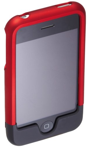 AmazonBasics Shell-Case for iPhone 3G, 3GS (Red/Black)