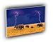 elephant in an approaching storm A2 Large Canvas