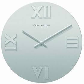 Infinity 12542 Carl Jorgen Raised Roman Numerals Metal Wall Clock by Infinity Instruments