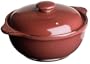 Sabatier Cannes Stoneware 2-Quart Covered Casserole, Burgundy