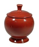 Fiesta Cinnabar 498 9-Ounce Covered Sugar Bowl