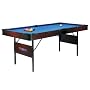 BCE 'Rock Solid' 6ft Le Club Pool Table endorsed by Ronnie O'Sullivan with folding legs & dual ball return.