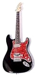 SX SST FAT Full Size Electric Guitar Black Finish