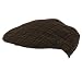 Plaid Snap front Ivy Cabbie Driver Hat Cap Charcoal Large Extra Large