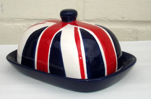 England! Union Jack Butter Dish - Retro Fun Kitchen Accessories