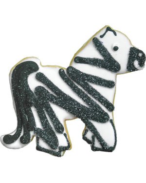 Beautiful Cookies Organic Party Favors-Zebra Organic Cookies Cookies, 10 Cookies by Beautiful Cookies