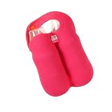 Neoprene Double Thirsty Bottle Tote - Pink/ Orange