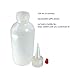 Boston Round Plastic Bottle w. Yorker Spout Cap 120mL 4oz LDPE PE - 12 Pack