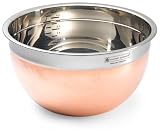 Gourmet Standard 5.5 Quart Copper Exterior / Stainless Steel Interior Mixing Bowl - CB161