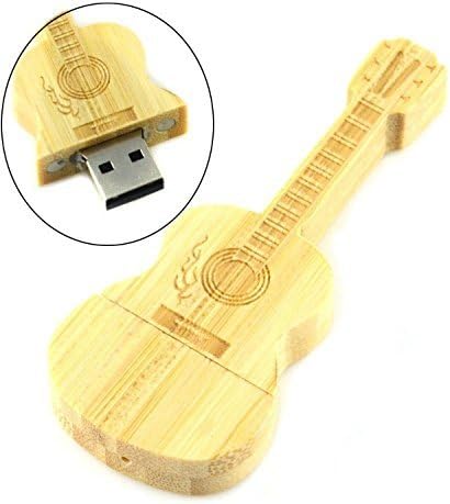 SUSAND 16GB High Speed Wood Music Guitar Shape USB Flash Pen Drive