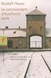 Le commandant d'Auschwitz parle