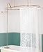 Shower Sets Bright Solid Brass, Oval Shower Surround and Hardware