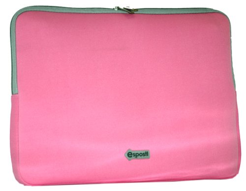 Laptop Sleeve with Zipped Pocket 15.4" Pink