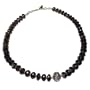 Silver Necklaces Smokey Quartz Gemstone Jewelry 19 Inches