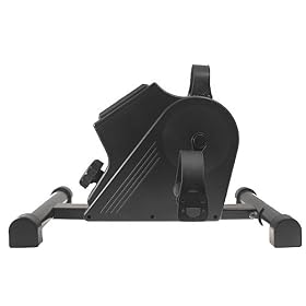 Isokinetics Inc. Brand Deluxe Pedal Exerciser - Black - With Anti-Slip Strips - Fully Assembled
