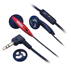 Genius HP-02V Headphone for portable Audio Device. Comfortable fit in the ear design. Ultra-convenient volume control.