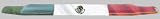 Stamped Specialty Bug Deflectors - Mexican Flag, 2004 - 2006 Chevrolet COLORADO/CANYON