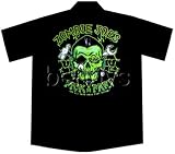Zombie Joe's Hot Rod Car Work Shirt, Lucky 13