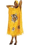 Tiger Kaftan With Head Wrap