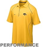 Nike Iowa Hawkeyes Gold 2010 Snap Count Coaches Sideline Performance Polo