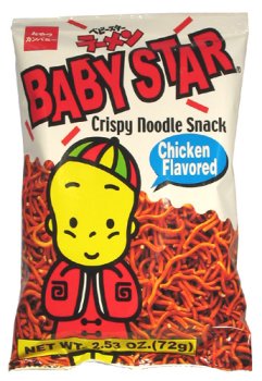 Baby Star - Crispy Noodle Snack (Chicken Flavor) 2.53 Oz. by Oyatsu Company