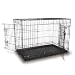 36" black dog cage with two doors by Doghealth EC36 + bed