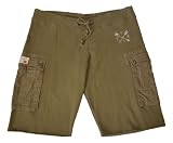 Ralph Lauren Denim&Supply Green Casual Sweats Drawstring Cut-off Cargo Shorts