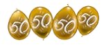 Karaloon 30014-g - 8 Ballons, Zahl 50...
