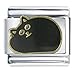 Jewelry : Black Cat Animal Italian Charms Bracelet Link