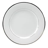 Nikko Ceramics Band of Platinum 10-1/2-inch Dinner Plate