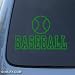 BASEBALL - Car, Truck, Notebook, Vinyl Decal Sticker #1245 | Vinyl Color: Green