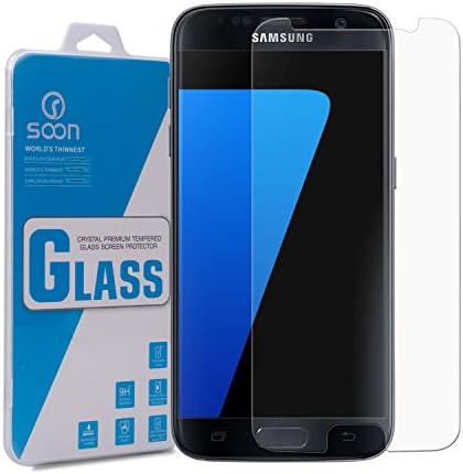 SamSung Galaxy S7 Screen Protector, Soon 0.33mm Premium Ballistic Tempered Glass - Protect Your Screen from Scratches and Drops - Maximize Resale Value - 99.99% Clarity and Touchscreen Accuracy
