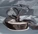 Sheer Organza Ribbon Mono Edge - 5/8" - 25 Yards (75 FT) - Black