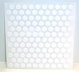 FastCap Adhesive Cover Caps PVC White 3/8' (1 Sheet 120 Caps)