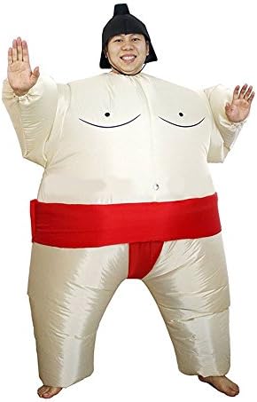 New Adults Inflatable Sumo Wrestling Suits Halloween Costumes (Red Sumo)