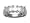 1.50 cts Emerald Cut Diamonds Band in 18k White Gold Size 4 LIFETIME WARRANTEE