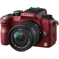 Panasonic G1 Red Digital Camera w/ Lumix G Vario 14-45mm Lens