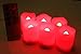 EcoGecko Remote Controlled Round Melted Edge Flameless LED Votive Candles, Set of 6