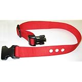Grain Valley 1" Replacement Strap, Color: Red. Sold Per Each. Fits Most PetSafe Bark Collars and Many Containment Collars. (No-Bark Collars / Accessories)