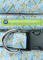 Barker & Meowsky 1" Wide Designer Emily Dog Collar - Medium