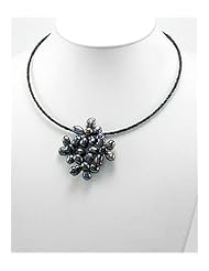 Flower Mother of Pearl Necklace In Zinc