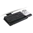 3M Lever-Adjust Keyboard Tray with Adjustable Platform, 21-3/4 Inch Track (AKT100LE)
