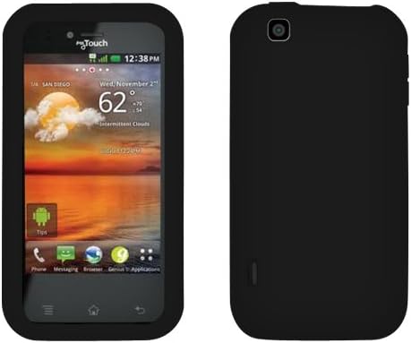 Silicone Skin Cover for T-Mobile myTouch (LG myTouch E739), Black