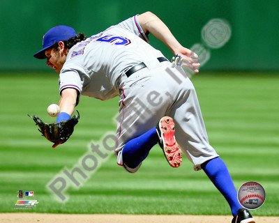 Ian Kinsler Texas Rangers Fielding 8x10 Photo
