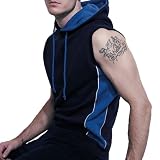 Finden & Hales Contrast Sleeveless Hoodie (7740)
