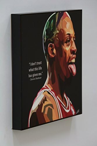 Dennis Rodman quotes wall decor picture gifts portrait photo art decals framed cafe office home decorations Famous paintings on canvas poster prints artwork by keetatat