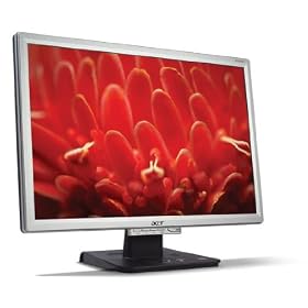 Acer AL2416WB - LCD display - TFT - 24" - widescreen - 1920 x 1200 - 400 cd/m2 - 1000:1 - 5 ms - VGA - black, silver